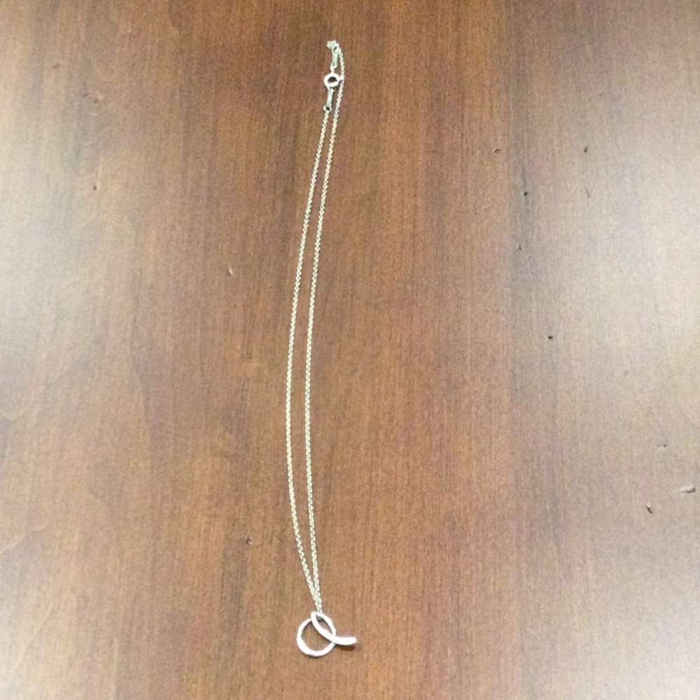 Authentic Tiffany & Co. Elsa Peretti Letter A Necklace. Gently used
